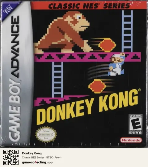 Donkey Kong Game Boy Advance, NTSC box front