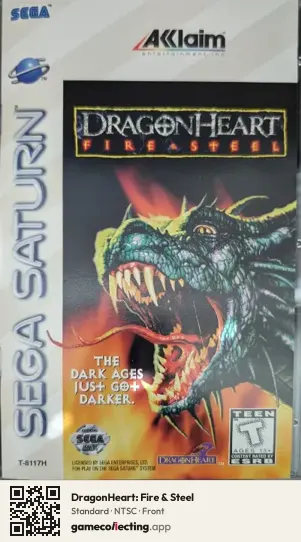 DragonHeart: Fire & Steel Sega Saturn, NTSC box front