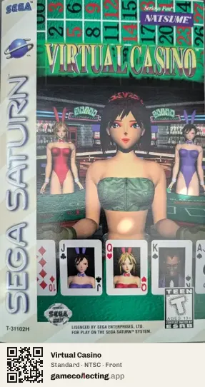 Virtual Casino Sega Saturn, NTSC box front