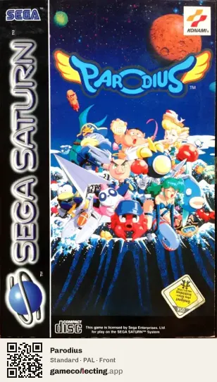 Parodius Sega Saturn, PAL box front