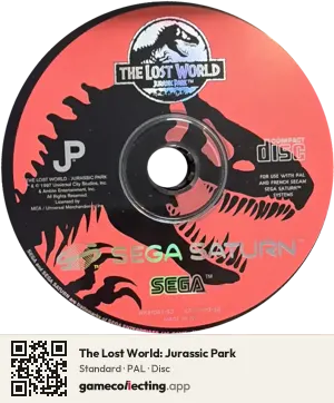 The Lost World: Jurassic Park Sega Saturn, PAL disc