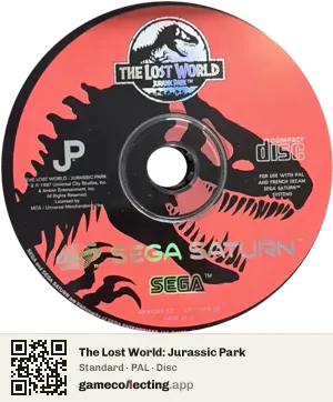 The Lost World: Jurassic Park Sega Saturn, PAL disc