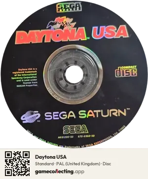 Daytona USA Sega Saturn, PAL disc