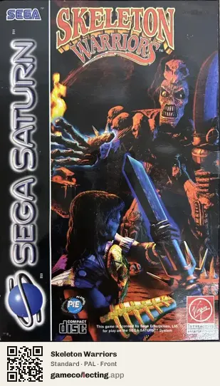 Skeleton Warriors Sega Saturn, PAL box front