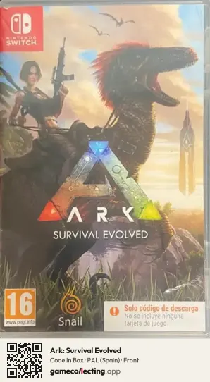 Ark: Survival Evolved Nintendo Switch, Spain box front