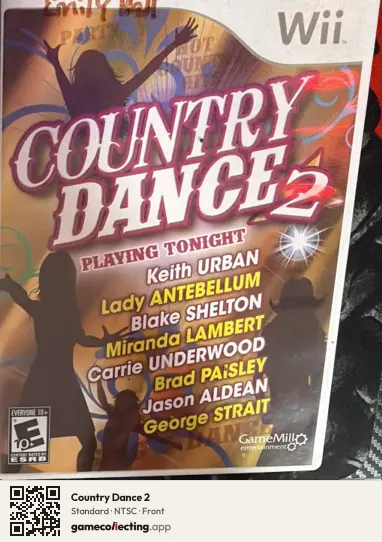 Country Dance 2 Nintendo Wii, NTSC box front