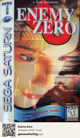 Enemy Zero Sega Saturn, NTSC box front