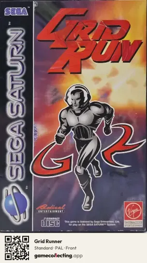Grid Runner Sega Saturn, PAL box front