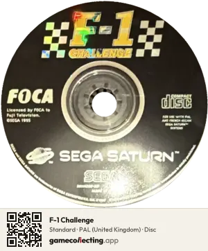 F-1 Challenge Sega Saturn, PAL disc