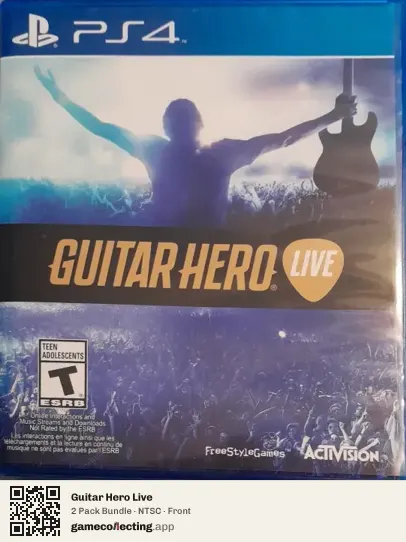 Guitar Hero Live PlayStation 4, NTSC box front