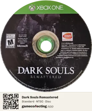 Dark Souls Remastered Xbox One, NTSC disc