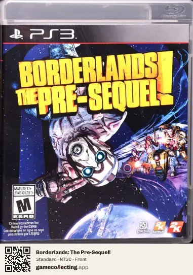 Borderlands: The Pre-Sequel! PlayStation 3, NTSC box front