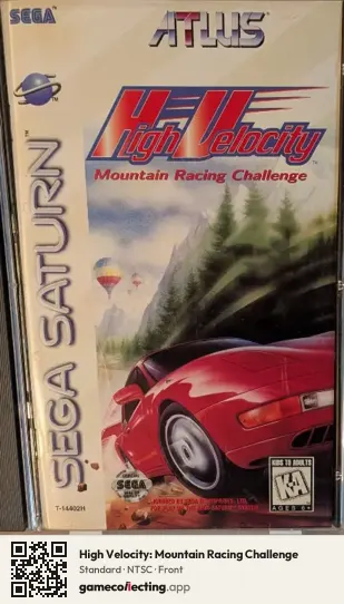 High Velocity: Mountain Racing Challenge Sega Saturn, NTSC box front