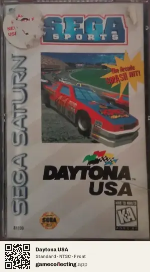 Daytona USA Sega Saturn, NTSC box front
