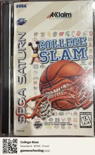 College Slam Sega Saturn, NTSC box front