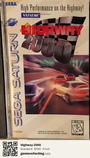 Highway 2000 Sega Saturn, NTSC box front