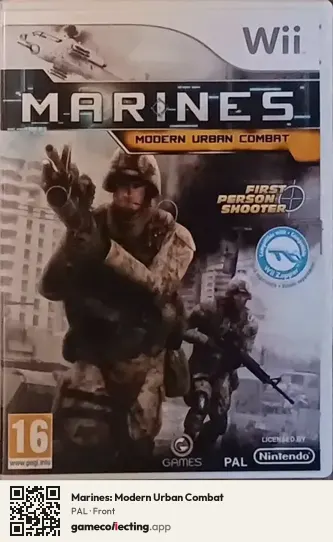 Marines: Modern Urban Combat Nintendo Wii, PAL box front