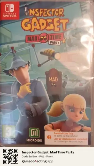 Inspector Gadget: Mad Time Party Nintendo Switch, PAL box front