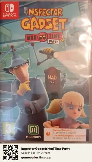 Inspector Gadget: Mad Time Party Nintendo Switch, PAL box front