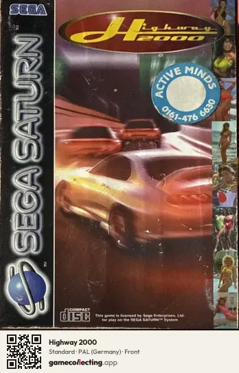 Highway 2000 Sega Saturn, Germany box front