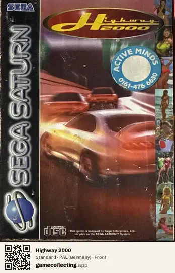 Highway 2000 Sega Saturn, Germany box front