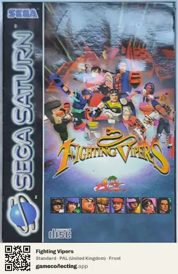 Fighting Vipers Sega Saturn, United Kingdom box front