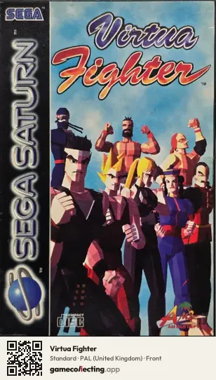 Virtua Fighter Sega Saturn, United Kingdom box front