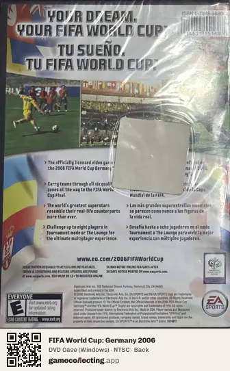FIFA World Cup: Germany 2006 Computer, NTSC box back
