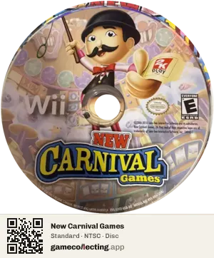 New Carnival Games Nintendo Wii, NTSC disc