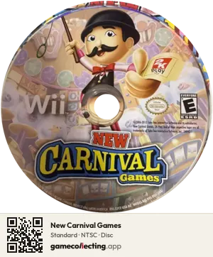 New Carnival Games Nintendo Wii, NTSC disc