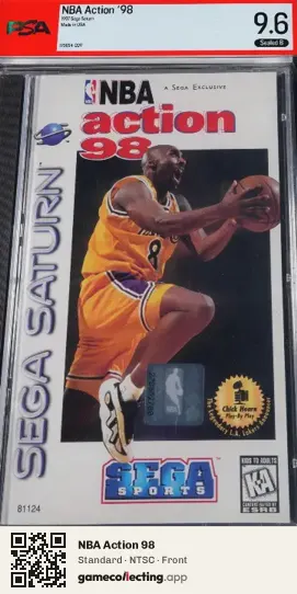 NBA Action 98 Sega Saturn, NTSC box front