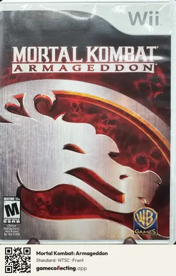 Mortal Kombat: Armageddon Nintendo Wii, NTSC box front