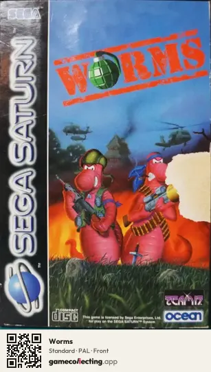 Worms Sega Saturn, PAL box front