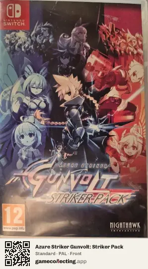 Azure Striker Gunvolt: Striker Pack Nintendo Switch, PAL box front