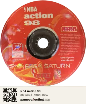 NBA Action 98 Sega Saturn, NTSC disc