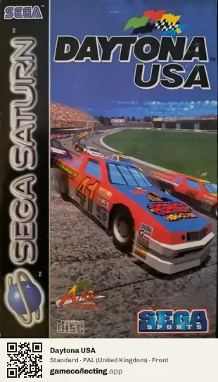 Daytona USA Sega Saturn, United Kingdom box front