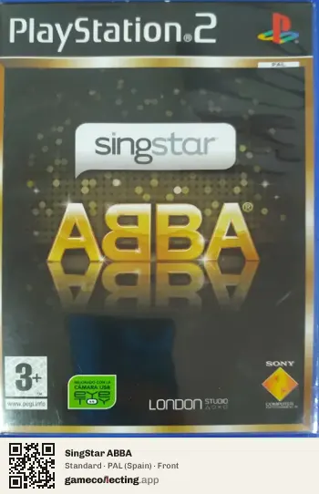 SingStar ABBA PlayStation 2, Spain box front