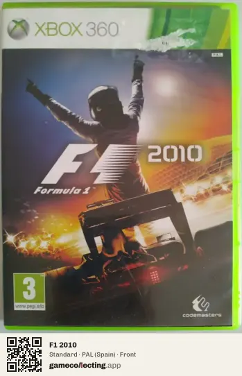 F1 2010 Xbox 360, Spain box front