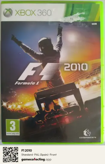 F1 2010 Xbox 360, Spain box front