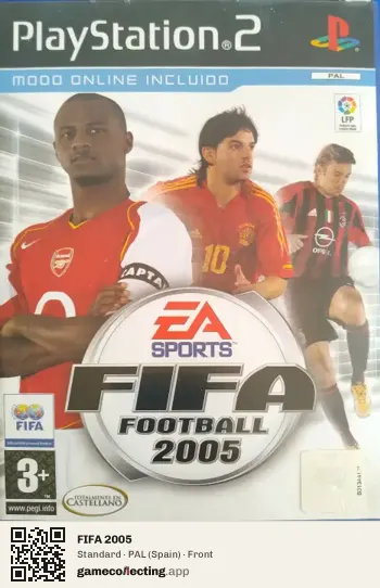 FIFA 2005 PlayStation 2, Spain box front