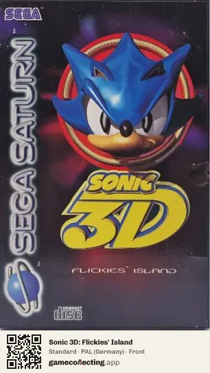 Sonic 3D: Flickies' Island Sega Saturn, Germany box front