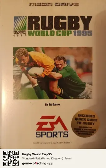 Rugby World Cup 95 Sega Mega Drive / Genesis, United Kingdom box front