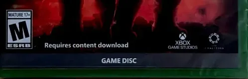 Gears of War: E-Day, the ESRB box on its front