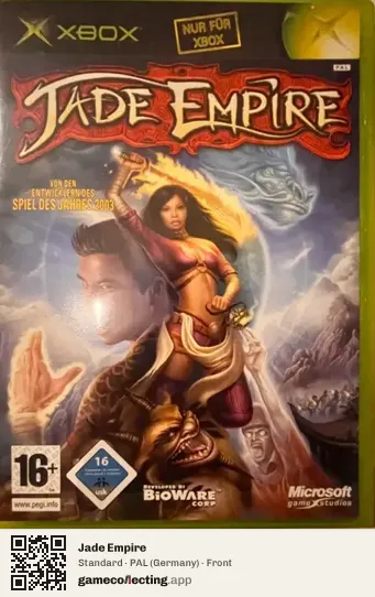 Jade Empire Xbox, Germany box front