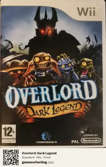 Overlord: Dark Legend Nintendo Wii, PAL box front
