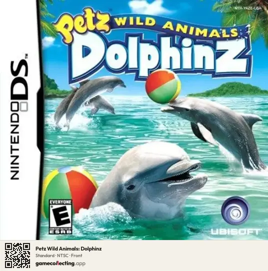 Petz Wild Animals: Dolphinz Nintendo DS, NTSC box front