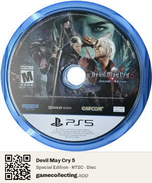 Devil May Cry 5 PlayStation 5, NTSC disc