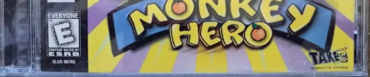 Monkey Hero, the ESRB box on its front