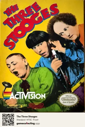The Three Stooges Nintendo Entertainment System, NTSC box front