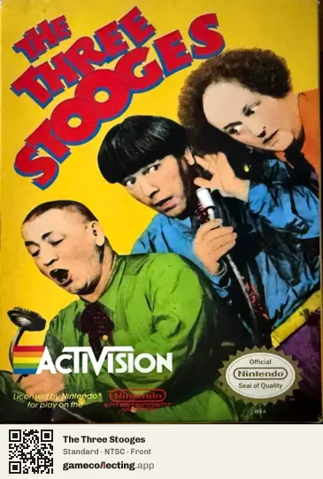 The Three Stooges Nintendo Entertainment System, NTSC box front